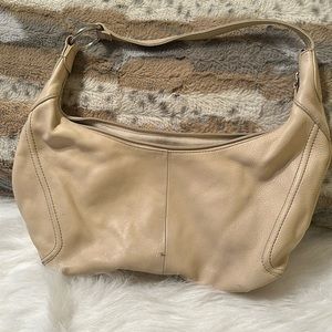 SONOMA cream purse. NEEDS CLEANING